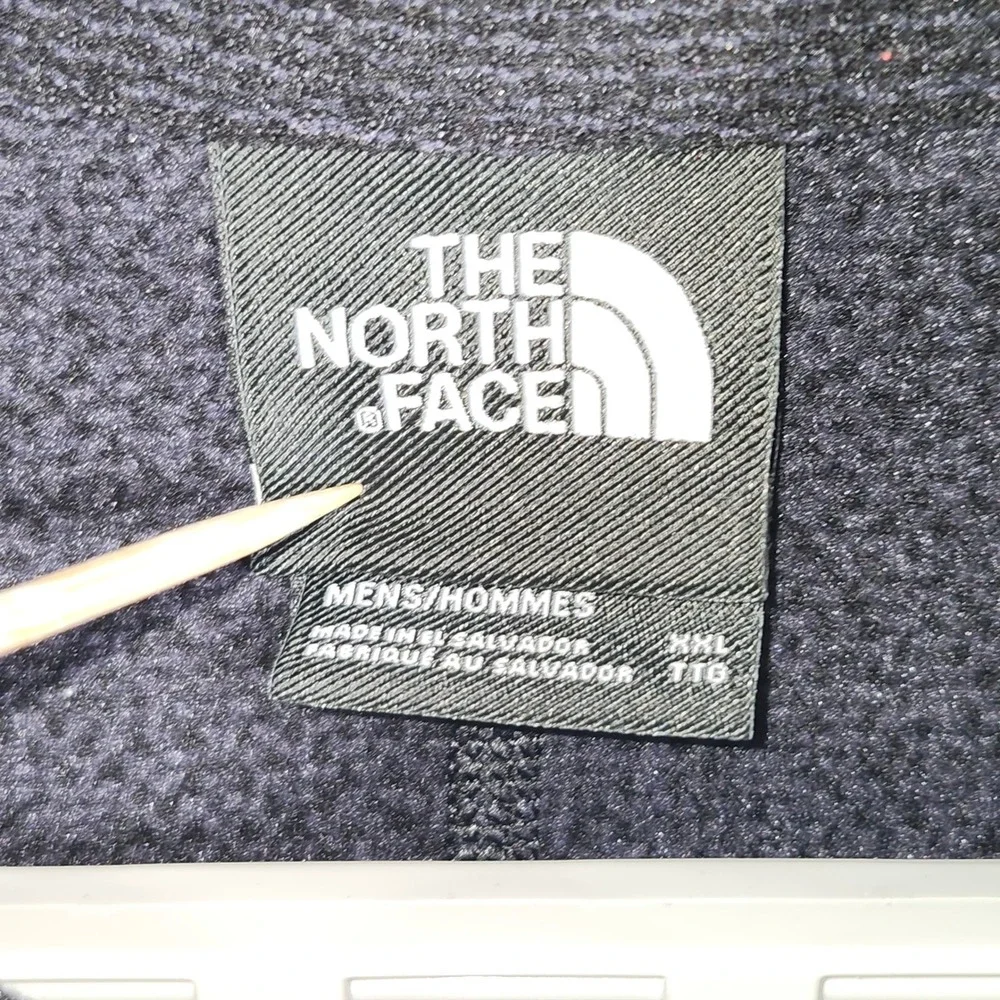 The North‎ Face Mens XXL Black Textured Fleece 1/4 Zip Pullover NF0A3YR1JK3
